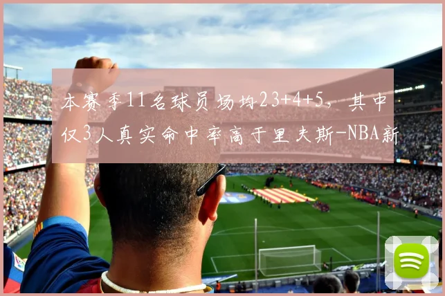 本赛季11名球员场均23+4+5，其中仅3人真实命中率高于里夫斯-NBA新闻